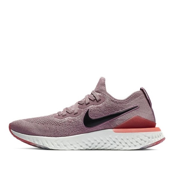 nike running epic react trainers in plum